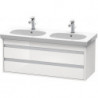 Meuble sous-vasque KETHO 455x1150x480mm blanc brillant