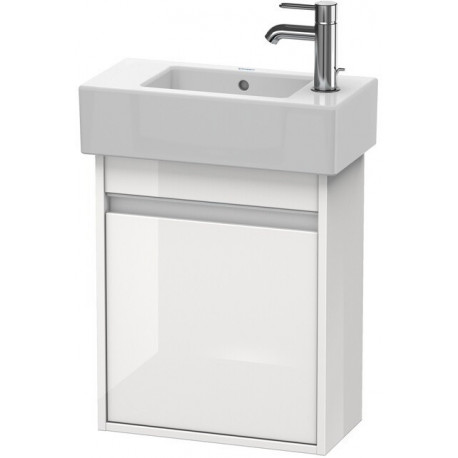Meuble sous-vasque KETHO 225x450x550mm ouverture gauche blanc brillant