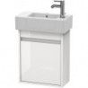 Meuble sous-vasque KETHO 225x450x550mm ouverture gauche blanc brillant