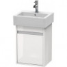 Meuble sous-vasque KETHO 320x400x550mm ouverture gauche blanc brillant