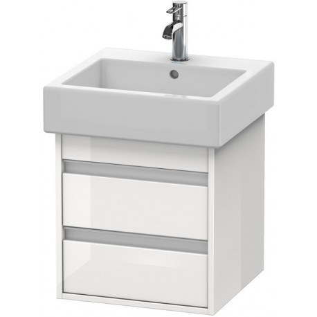 Meuble sous-vasque KETHO 440x450x410mm blanc brillant