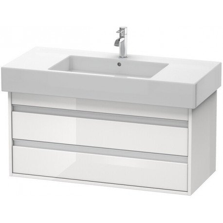 Meuble sous-vasque KETHO 455x1000x480mm blanc brillant