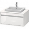 Meuble sous-vasque KETHO 550x800x426mm blanc brillant