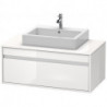 Meuble sous-vasque KETHO 550x1000x426mm blanc brillant