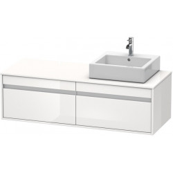 Meuble sous-vasque KETHO 550x1400x426m avec éclairage re blanc brillant