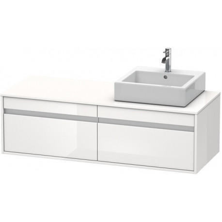 Meuble sous-vasque KETHO 550x1400x426m avec éclairage re blanc brillant