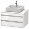 Meuble sous-vasque KETHO 550x800x496mm blanc brillant