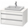 Meuble sous-vasque KETHO 550x800x496mm blanc brillant