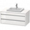Meuble sous-vasque KETHO 550x1000x496mm blanc brillant