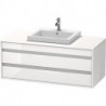 Meuble sous-vasque KETHO 550x1200x496mm blanc brillant