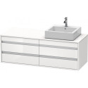 Meuble sous-vasque KETHO 550x1400x496m avec éclairage re blanc brillant