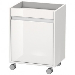 Meuble sur roulettes Duravit KETHO 360x500x670mm ouverture droite blanc brillant