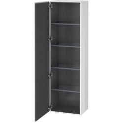 Armoire L-CUBE 500x363x1760mm ouverture droite blanc brillant lack