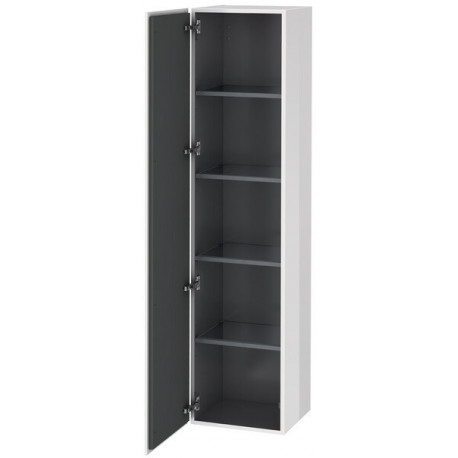 Armoire L-CUBE 400x363x1760mm ouverture droite blanc brillant lack