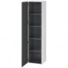 Armoire L-CUBE 400x363x1760mm ouverture droite blanc brillant lack