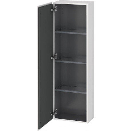 Armoire Duravit L-CUBE 400x243x1320mm ouverture gauche blanc brillant lack
