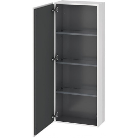Armoire Duravit L-CUBE 500x243x1320mm ouverture droite blanc brillant