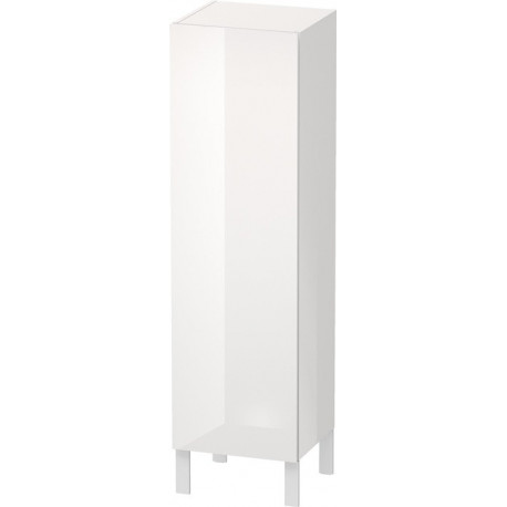 Armoire Duravit L-CUBE 400x363x1320mm ouverture gauche blanc brillant lack
