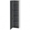 Armoire L-CUBE 400x243x1760mm ouverture droite blanc mat