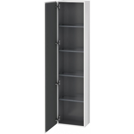 Armoire L-CUBE 400x243x1760mm ouverture droite blanc brillant lack