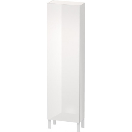 Armoire L-CUBE 500x243x1760mm ouverture gauche blanc brillant lack