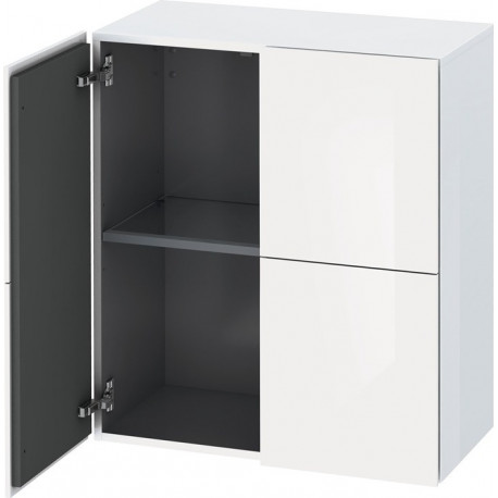Armoire Duravit L-CUBE 700x363x800mm blanc brillant
