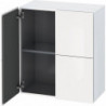 Armoire Duravit L-CUBE 700x363x800mm blanc brillant lack