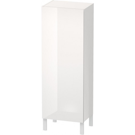 Armoire Duravit L-CUBE 500x363x1320mm ouverture droite blanc brillant lack