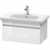 Meuble sous-vasque DURASTYLE 448x730x398mm graphit matt/blanc mat