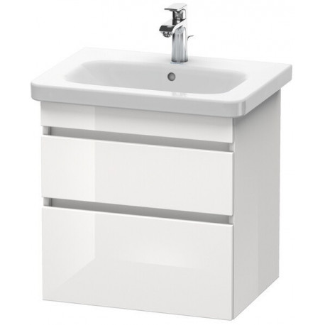 Meuble sous-vasque DURASTYLE 448x580x610mm graphit matt/blanc mat