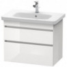 Meuble sous-vasque DURASTYLE 448x730x610mm graphit matt/blanc mat