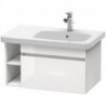 Meuble sous-vasque DURASTYLE 448x730x398mm graphit matt/blanc mat