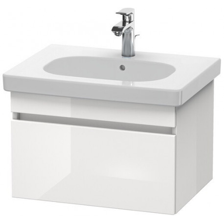 Meuble sous-vasque DURASTYLE 453x600x398mm noyer nature/blanc mat