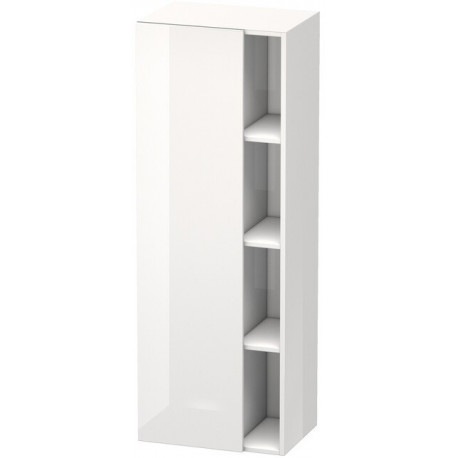 Armoire DURASTYLE 360x500x1400mm ouverture droite noyer nature/blanc mat