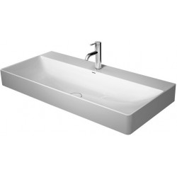 Lavabo Duravit DURASQUARE sans trop pleinavec plage de robinettrie 1000x470mm sans trou de robinetterie blanc