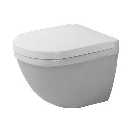 WC suspendu STARCK 3 COMPACT ti 360x485mm Glaçage hygiénique blanc