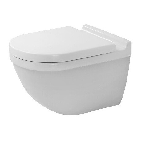 WC suspendu STARCK 3 RIMLESS ti 360x540mm Glaçage hygiénique blanc