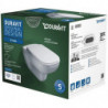 WC suspendu-Set D-CODE RIMLESS ti 355x540mm blanc