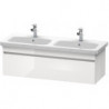 Meuble sous-vasque DURASTYLE 448x1230x398mm taupe/blanc mat
