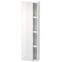 Armoire DURASTYLE 240x500x1800mm ouverture droite taupe/blanc mat