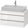 Meuble bas console DURASTYLE 512x900x478mm blanc brillant