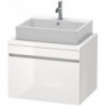 Meuble bas console DURASTYLE 512x700x548mm blanc brillant