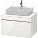 Meuble bas console DURASTYLE 512x800x548mm blanc brillant
