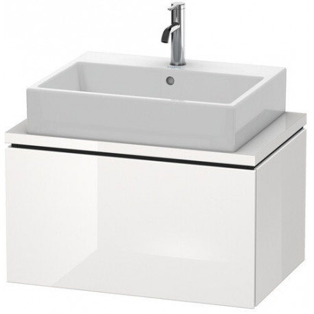 Meuble bas console L-CUBE 400x720x477mm blanc mat