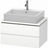 Meuble bas console L-CUBE 400x720x477mm blanc mat
