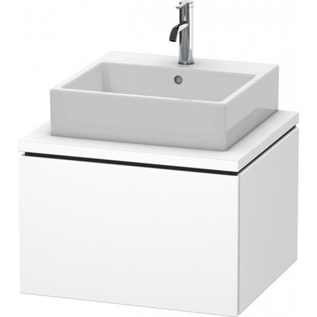 Meuble bas console L-CUBE 400x620x547mm blanc mat