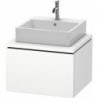 Meuble bas console L-CUBE 400x620x547mm blanc mat
