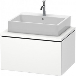 Meuble bas console L-CUBE 400x720x547mm blanc mat
