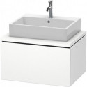 Meuble bas console L-CUBE 400x720x547mm blanc mat