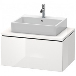 Meuble bas console L-CUBE 400x820x547mm blanc mat